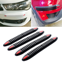 Load image into Gallery viewer, 4Pcs Car Protector Front Bumper Lips Rubber Splitter Silane Rear Bumper Protector Guard Scratch Sticker