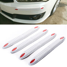 Load image into Gallery viewer, 4Pcs Car Protector Front Bumper Lips Rubber Splitter Silane Rear Bumper Protector Guard Scratch Sticker
