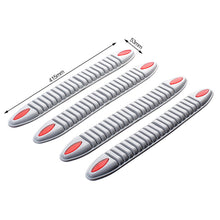 Load image into Gallery viewer, 4Pcs Car Protector Front Bumper Lips Rubber Splitter Silane Rear Bumper Protector Guard Scratch Sticker