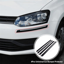 Load image into Gallery viewer, 4Pcs Universal Car Bumper Protector Silane Guard Strips Sticker Front Rear Bumper Protector Rubber