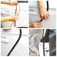 Load image into Gallery viewer, 4Pcs Universal Car Door Edge Protection Rubber Auto Bumper Protector Guard Scratch Sticker White Black Trim 40X1cm