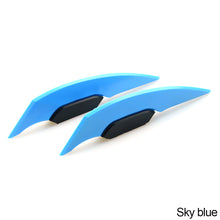 Load image into Gallery viewer, 2Pcs Universal Motorcycle Winglet Aerodynamic Spoiler Wing with Adhesive Decoration Sticker
