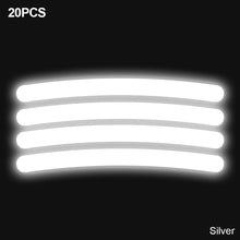 Load image into Gallery viewer, 20Pcs Car Wheel Hub Sticker High Reflective Stripes Tape For Bike Motorcycle Personality Decorative Accessories