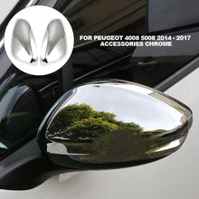 Load image into Gallery viewer, Pair Car Rear View Mirror Protection Covers Rearview Mirror Stickers for Peugeot 4008 5008 2014 - 2017 Accessories Chrome