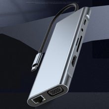 Load image into Gallery viewer, 11 in 1 HUB3.0 Type-C Docking Station USB-C Converter 3.5MM AUX Multi-interface Adapter 4K HDMI Dock Station PC Laptop Splitterg CVC Noise Reduction Headsets