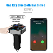 Load image into Gallery viewer, Car MP3 Player Bluetooth 5.0 FM Transmitter One Key Bass Microphone Handsfree Music Play USB QC3.0 PD 20W Quick Charger