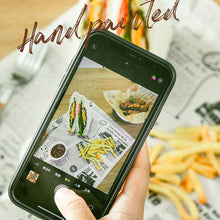 Load image into Gallery viewer, English Hand-painted Air Fryer Liners Disposable Food Oil-absorbing Paper Airfryer Frying Cooking Papers Non-stick Mat Disposable Baking Sheets
