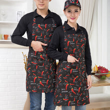 Load image into Gallery viewer, Kitchen Apron Household Oil-Proof Coffee Chef Hand Wipe Apron With Big Pocket Women Baking BBQ Accessories
