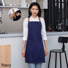Load image into Gallery viewer, Kitchen Apron Household Oil-Proof Coffee Chef Hand Wipe Apron With Big Pocket Women Baking BBQ Accessories