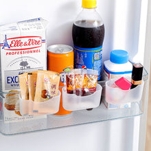 Load image into Gallery viewer, 2Pcs Refrigerator Storage Box Hanging Transparent Storage Rack Kitchen Hidden Storage Holder Shelf Sauce Bag