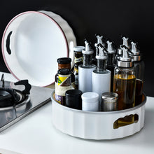 Load image into Gallery viewer, 360 Degree Rotation storage Tray Convenient Save Storage Space Large Storage Capacity Multipurpose Kitchen Seasoning Storage