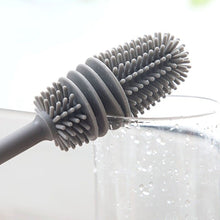 Load image into Gallery viewer, Long Handle Brush Multifunctional TPR Cleaning Bottle Brush 360 Silicone Milk Bottle Deep Clean Brushes Household Kitchen Cleaner