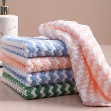 Load image into Gallery viewer, Household Super Absorbent Microfiber Kitchen Wave Washing Dish Bowl Cloth Clean Hand Towel Kitchen Dishcloth