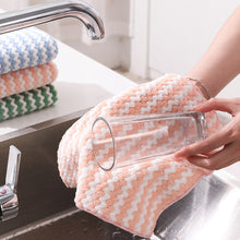 Load image into Gallery viewer, Household Super Absorbent Microfiber Kitchen Wave Washing Dish Bowl Cloth Clean Hand Towel Kitchen Dishcloth