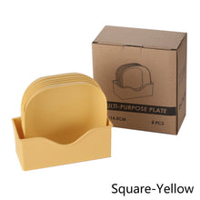Load image into Gallery viewer, (5+1 Set) Home Dining Kitchen Small Plates Home Furnishing Bones Square Plate Disc Home Daily Use Snack Tray