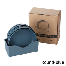 Load image into Gallery viewer, (5+1 Set) Home Dining Kitchen Small Plates Home Furnishing Bones Square Plate Disc Home Daily Use Snack Tray