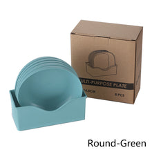 Load image into Gallery viewer, (5+1 Set) Home Dining Kitchen Small Plates Home Furnishing Bones Square Plate Disc Home Daily Use Snack Tray