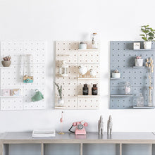 Load image into Gallery viewer, Wall Plastic Decorative Grid Wire Board DIY Convenient Pegboard Wall Mount Display Wall Organization Storage Wall Shelf