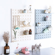 Load image into Gallery viewer, Wall Plastic Decorative Grid Wire Board DIY Convenient Pegboard Wall Mount Display Wall Organization Storage Wall Shelf