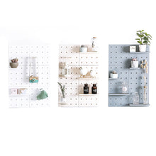 Load image into Gallery viewer, Wall Plastic Decorative Grid Wire Board DIY Convenient Pegboard Wall Mount Display Wall Organization Storage Wall Shelf