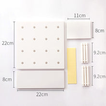 Load image into Gallery viewer, Wall Plastic Decorative Grid Wire Board DIY Convenient Pegboard Wall Mount Display Wall Organization Storage Wall Shelf