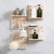 Load image into Gallery viewer, Wall Plastic Decorative Grid Wire Board DIY Convenient Pegboard Wall Mount Display Wall Organization Storage Wall Shelf