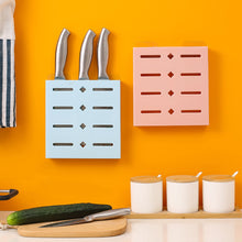 Load image into Gallery viewer, Kitchen Knife Holder Wall-mounted Knife Storage Rack Kitchen Utensils Plastic Hole Free Household Kitchen Knife Holder
