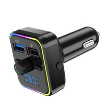 Load image into Gallery viewer, Dual USB Smart Fast Charger TF U Disk Bluetooth-compatible 5.0 FM Transmitter Car MP3 Player Wireless Handsfree Audio Receiver