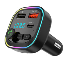 Load image into Gallery viewer, Vehicle Bluetooth-compatible 5.0 MP3 Player Wireless Transmitter QC3.0 Type-C Smart Fast Charger Handsfree Audio Receiver