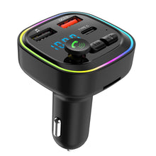 Load image into Gallery viewer, Vehicle Bluetooth-compatible 5.0 MP3 Player Wireless Transmitter QC3.0 Type-C Smart Fast Charger Handsfree Audio Receiver