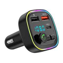Load image into Gallery viewer, Vehicle Bluetooth-compatible 5.0 MP3 Player Wireless Transmitter QC3.0 Type-C Smart Fast Charger Handsfree Audio Receiver