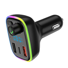 Load image into Gallery viewer, QC3.0 QC4.0 Smart Fast Charger Auto Bluetooth 5.0 FM Transmitter Handsfree Audio Receiver Wireless MP3 Music Player