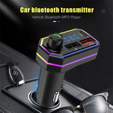 Load image into Gallery viewer, Type-C QC3.0 MP3 Music Player Dual USB Smart Fast Charger Handsfree Audio Receiver Auto Wireless Bluetooth 5.0 FM Transmitter