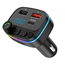 Load image into Gallery viewer, Auto Fast Charger MP3 Music Player Navigation Voice Reports Handsfree Audio Receiver Wireless Bluetooth 5.0 FM Transmitter