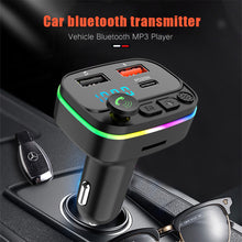 Load image into Gallery viewer, Auto Fast Charger MP3 Music Player Navigation Voice Reports Handsfree Audio Receiver Wireless Bluetooth 5.0 FM Transmitter