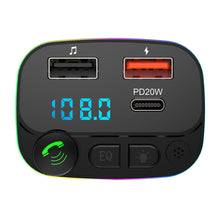 Load image into Gallery viewer, Auto Fast Charger MP3 Music Player Navigation Voice Reports Handsfree Audio Receiver Wireless Bluetooth 5.0 FM Transmitter