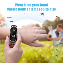 Load image into Gallery viewer, M21 Ultrasonic Mosquito Repellent Bracelet Kill Pest Anti-insect Anti-mosquito Bites Wrist Watch Wristband Protect Kid Safety