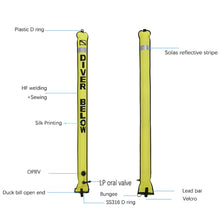 Load image into Gallery viewer, SMB 1.2M/1.5M/1.8M Scuba Diving Inflatable Buoy Visibility Safety Scuba Diving SMB Surface Signal Marker Buoy Accessory