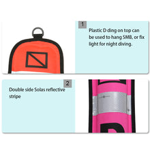 Load image into Gallery viewer, SMB 1.2M/1.5M/1.8M Scuba Diving Inflatable Buoy Visibility Safety Scuba Diving SMB Surface Signal Marker Buoy Accessory