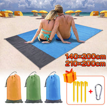 Load image into Gallery viewer, 2x2.1m Portable Waterproof Pocket Beach Blanket Folding Camping Mat Mattress Lightweight Mat Outdoor Picnic Mat Sand Beach Mat