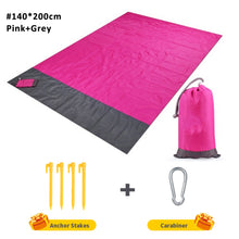 Load image into Gallery viewer, 2x2.1m Portable Waterproof Pocket Beach Blanket Folding Camping Mat Mattress Lightweight Mat Outdoor Picnic Mat Sand Beach Mat