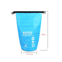 Load image into Gallery viewer, 15L Waterproof Dry Bag Pack Sack Swimming Rafting Kayaking River Trekking Floating Sailing Canoing Boating Water Bag