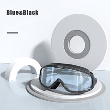 Load image into Gallery viewer, Swimming Goggles Adults Waterproof Large Frame Swim Diving Mask Eyewear UV Anti Fog Adjustable Pool Glasses