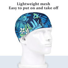 Load image into Gallery viewer, 1PC High Elastic Swimming Cap Men Women Free Size Printed Long Hair Sports Swim Pool Hat Nylon Turban