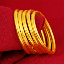 Load image into Gallery viewer, Sha Jin Finger Ring Female Copper Gold Plated Extremely Fine Smooth Frosted Small Plain Ring Couples Set Trend Women Tail Ring