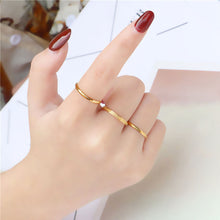 Load image into Gallery viewer, Index Finger Ring Female Titanium Steel Extremely Fine Smooth Frosted Small Plain Ring Couples Set Trend Women Tail Ring