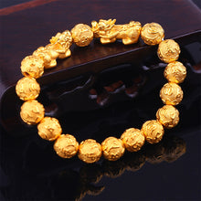 Load image into Gallery viewer, Fashion Vietnam Sha Jin PI Xiu Beads Bracelet Gold Hand String 3D Alloy Hard Gold Women Men Jewelry Accessories