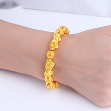 Load image into Gallery viewer, Fashion Vietnam Sha Jin PI Xiu Beads Bracelet Gold Hand String 3D Alloy Hard Gold Women Men Jewelry Accessories
