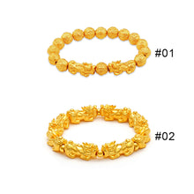 Load image into Gallery viewer, Fashion Vietnam Sha Jin PI Xiu Beads Bracelet Gold Hand String 3D Alloy Hard Gold Women Men Jewelry Accessories