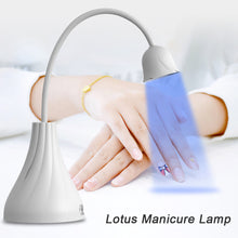 Load image into Gallery viewer, Rechargeable Mini Nail Art Nail Lamp Dryer Machine 16W Portable UV Nail Lamp Light Curing Polish Glue Portable Nail Art Lamp